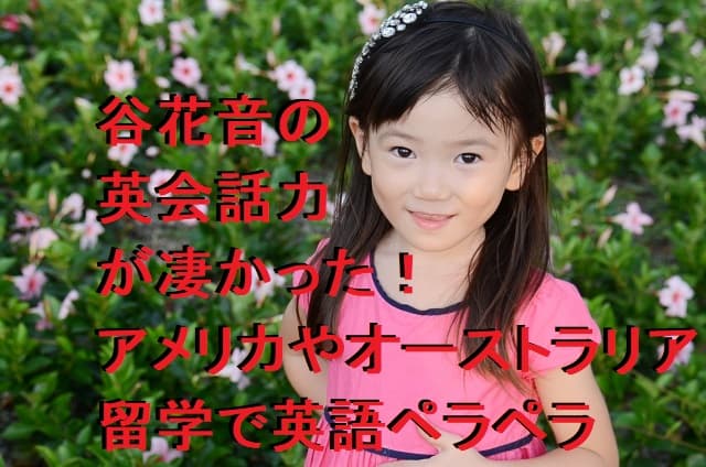 谷花音の英会話力が凄かった！アメリカやオーストラリア留学で英語ペラペラに！